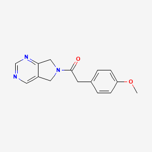 2-(4-methoxyphenyl)-1-(5H-pyrrolo[3,4-d]pyrimidin-6(7H)-yl)ethanone