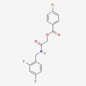 2-((2,4-Difluorobenzyl)amino)-2-oxoethyl 4-bromobenzoate