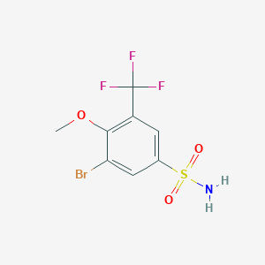 3-Bromo-4-methoxy-5-(trifluoromethyl)benzenesulfonamide