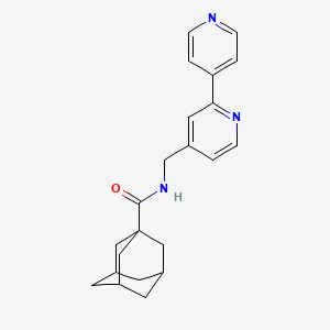 (3r,5r,7r)-N-([2,4'-bipyridin]-4-ylmethyl)adamantane-1-carboxamide