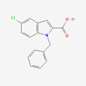 molecular formula C16H12ClNO2 B2646279 1-benzyl-5-chloro-1H-indole-2-carboxylic acid CAS No. 1026645-16-8