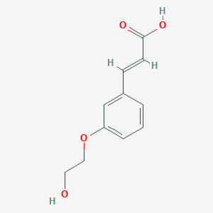 (E)-3-[3-(2-hydroxyethoxy)phenyl]prop-2-enoic acid