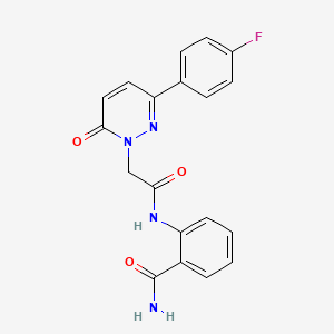 2-(2-(3-(4-fluorophenyl)-6-oxopyridazin-1(6H)-yl)acetamido)benzamide