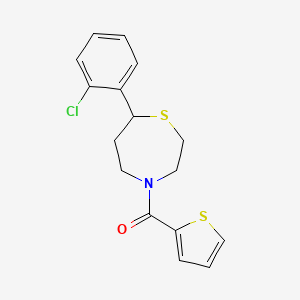 (7-(2-Chlorophenyl)-1,4-thiazepan-4-yl)(thiophen-2-yl)methanone