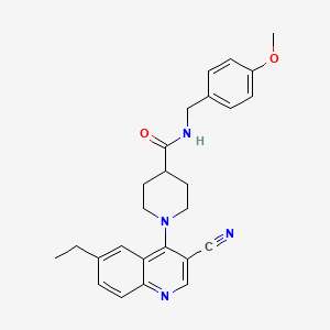 1-[4-(propionylamino)benzoyl]-N-propylpiperidine-3-carboxamide