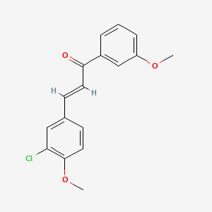 (E)-3-(3-chloro-4-methoxyphenyl)-1-(3-methoxyphenyl)prop-2-en-1-one