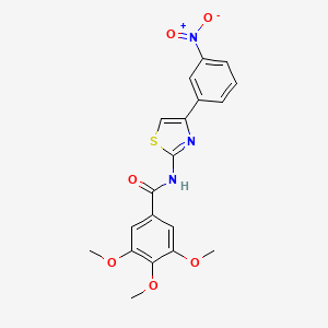 3,4,5-trimethoxy-N-[4-(3-nitrophenyl)-1,3-thiazol-2-yl]benzamide