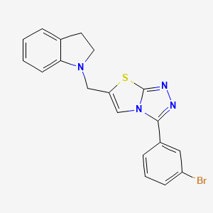 3-(3-Bromophenyl)-6-(indolin-1-ylmethyl)thiazolo[2,3-c][1,2,4]triazole
