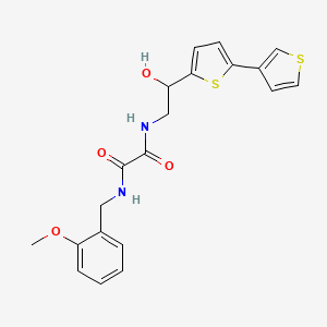 N-(2-{[2,3'-bithiophene]-5-yl}-2-hydroxyethyl)-N'-[(2-methoxyphenyl)methyl]ethanediamide