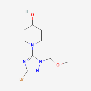 1-(3-bromo-1-(methoxymethyl)-1H-1,2,4-triazol-5-yl)piperidin-4-ol