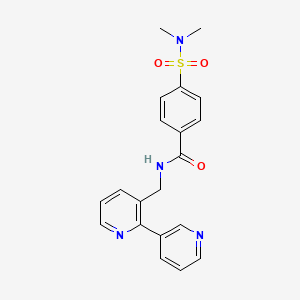 N-([2,3'-bipyridin]-3-ylmethyl)-4-(N,N-dimethylsulfamoyl)benzamide