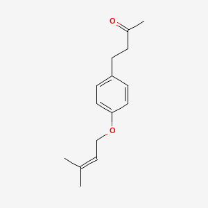 molecular formula C15H20O2 B2646346 4-{4-[(3-Methylbut-2-en-1-yl)oxy]phenyl}butan-2-one CAS No. 1019392-34-7