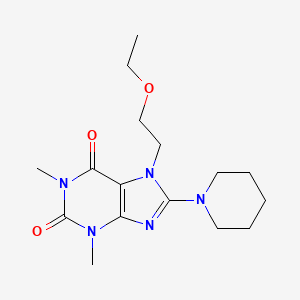 7-(2-Ethoxyethyl)-1,3-dimethyl-8-piperidin-1-ylpurine-2,6-dione