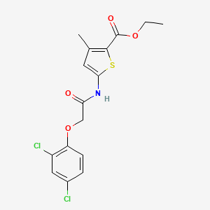 Ethyl 5-(2-(2,4-dichlorophenoxy)acetamido)-3-methylthiophene-2-carboxylate
