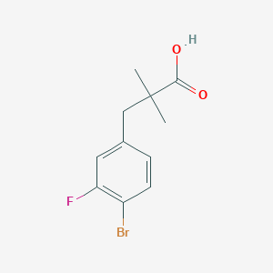 3-(4-Bromo-3-fluorophenyl)-2,2-dimethylpropanoic acid