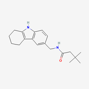 molecular formula C19H26N2O B2646394 3,3-二甲基-N-(6,7,8,9-四氢-5H-咔唑-3-基甲基)丁酰胺 CAS No. 892474-15-6