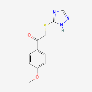 1-(4-methoxyphenyl)-2-(1H-1,2,4-triazol-5-ylsulfanyl)ethanone
