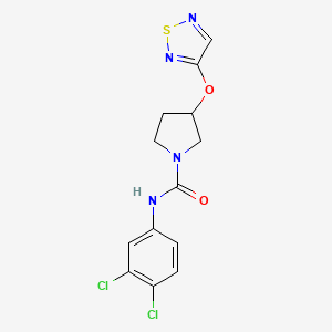 N-(3,4-Dichlorophenyl)-3-(1,2,5-thiadiazol-3-yloxy)pyrrolidine-1-carboxamide