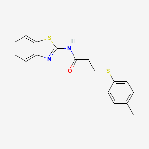 N-(benzo[d]thiazol-2-yl)-3-(p-tolylthio)propanamide
