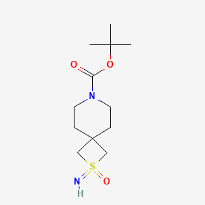 molecular formula C12H22N2O3S B2646432 叔丁基2-亚氨基-2-氧代-2lambda6-噻-7-氮杂螺[3.5]壬烷-7-羧酸酯 CAS No. 2445792-22-1