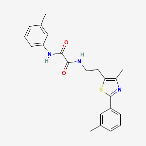 N-{2-[4-methyl-2-(3-methylphenyl)-1,3-thiazol-5-yl]ethyl}-N'-(3-methylphenyl)ethanediamide