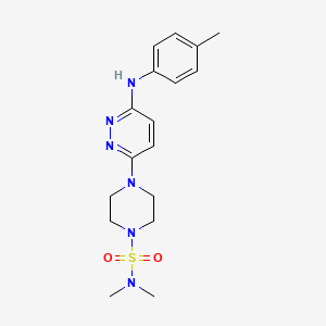 N,N-dimethyl-4-(6-(p-tolylamino)pyridazin-3-yl)piperazine-1-sulfonamide