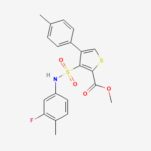 Methyl 3-{[(3-fluoro-4-methylphenyl)amino]sulfonyl}-4-(4-methylphenyl)thiophene-2-carboxylate