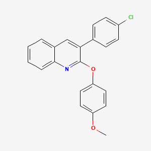 3-(4-Chlorophenyl)-2-(4-methoxyphenoxy)quinoline