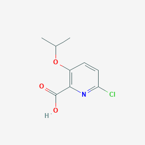 molecular formula C9H10ClNO3 B2646457 6-氯-3-丙-2-氧基吡啶-2-羧酸 CAS No. 2247102-44-7