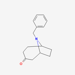 molecular formula C15H19NO B2646462 9-Benzyl-9-azabicyclo[4.2.1]nonan-3-one CAS No. 2248289-58-7