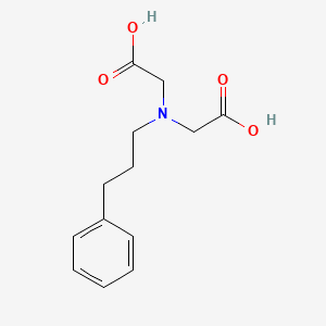 molecular formula C13H17NO4 B2646470 2-[Carboxymethyl(3-phenylpropyl)amino]acetic acid CAS No. 300804-20-0