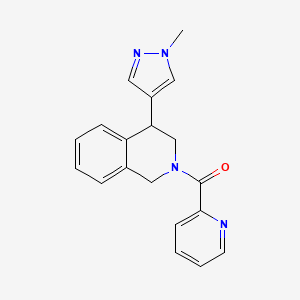 (4-(1-methyl-1H-pyrazol-4-yl)-3,4-dihydroisoquinolin-2(1H)-yl)(pyridin-2-yl)methanone