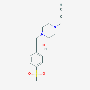 2-(4-Methanesulfonylphenyl)-1-[4-(prop-2-yn-1-yl)piperazin-1-yl]propan-2-ol