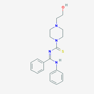 4-(2-Hydroxyethyl)-N-[phenyl(phenylimino)methyl]piperazine-1-carbothioamide