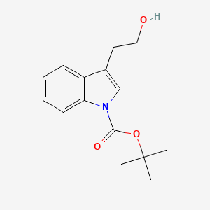 molecular formula C15H19NO3 B2646485 叔丁基3-(2-羟乙基)-1H-吲哚-1-羧酸酯 CAS No. 141972-32-9