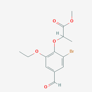 Methyl 2-(2-bromo-6-ethoxy-4-formylphenoxy)propanoate