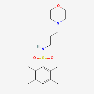 2,3,5,6-tetramethyl-N-(3-morpholin-4-ylpropyl)benzenesulfonamide