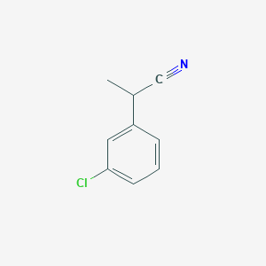 molecular formula C9H8ClN B2646529 2-(3-Chlorophenyl)propanenitrile CAS No. 14271-35-3