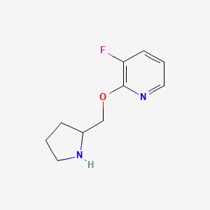 3-Fluoro-2-[(pyrrolidin-2-yl)methoxy]pyridine