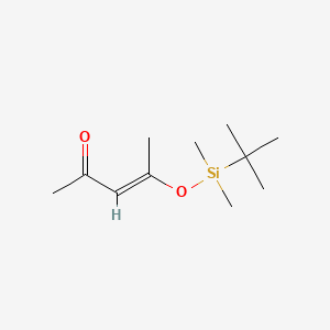 molecular formula C11H22O2Si B2646557 (E)-4-((tert-butyldimethylsilyl)oxy)pent-3-en-2-one CAS No. 69404-97-3