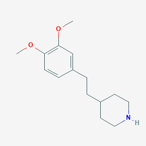 molecular formula C15H23NO2 B2646560 4-[2-(3,4-Dimethoxyphenyl)ethyl]piperidine CAS No. 893755-81-2