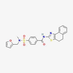 molecular formula C24H21N3O4S2 B2646561 N-(4,5-dihydronaphtho[1,2-d]thiazol-2-yl)-4-(N-(furan-2-ylmethyl)-N-methylsulfamoyl)benzamide CAS No. 899735-07-0