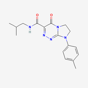 molecular formula C17H21N5O2 B2646567 N-isobutyl-4-oxo-8-(p-tolyl)-4,6,7,8-tetrahydroimidazo[2,1-c][1,2,4]triazine-3-carboxamide CAS No. 946310-71-0