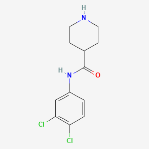 molecular formula C12H14Cl2N2O B2646604 N-(3,4-Dichlorophenyl)piperidine-4-carboxamide CAS No. 894802-34-7