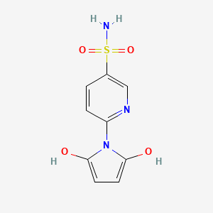molecular formula C9H9N3O4S B2646622 6-(2,5-Dihydroxypyrrol-1-yl)pyridine-3-sulfonamide CAS No. 2174002-52-7