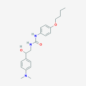 molecular formula C21H29N3O3 B2646632 1-(4-Butoxyphenyl)-3-(2-(4-(dimethylamino)phenyl)-2-hydroxyethyl)urea CAS No. 1421514-42-2