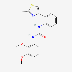 molecular formula C19H19N3O3S B2646642 1-(2,3-二甲氧基苯基)-3-(2-(2-甲基噻唑-4-基)苯基)脲 CAS No. 1798661-26-3