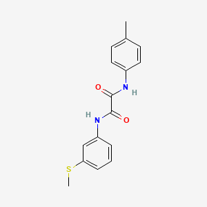 molecular formula C16H16N2O2S B2646647 N1-(3-(甲硫基)苯基)-N2-(对甲苯基)草酰胺 CAS No. 941921-46-6