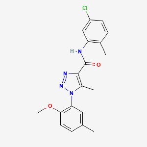 N-(5-chloro-2-methylphenyl)-1-(2-methoxy-5-methylphenyl)-5-methyl-1H-1,2,3-triazole-4-carboxamide