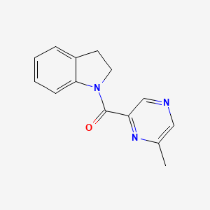 molecular formula C14H13N3O B2646676 1-(6-methylpyrazine-2-carbonyl)-2,3-dihydro-1H-indole CAS No. 2415623-45-7